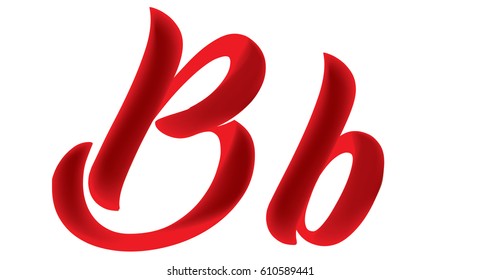 vector alphabet letters B