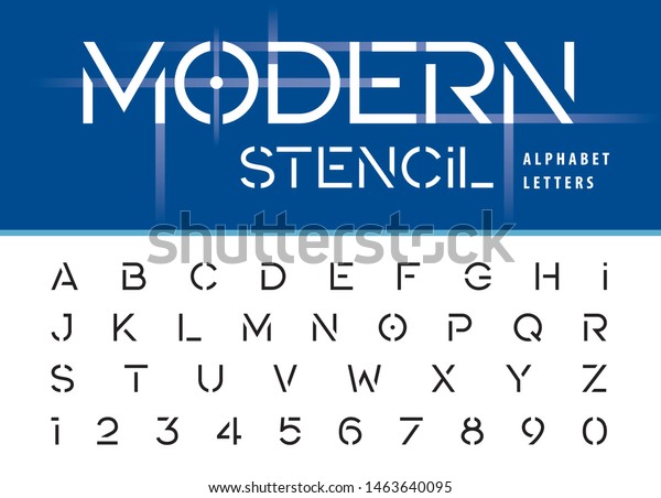 100mm Lettering Plastic Stencil Numbers 0-9 Modern Sans Alphabet 