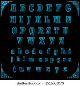  vector alphabet letters script typeface ,fonts calligraphy 