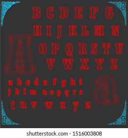  vector alphabet letters script typeface ,fonts calligraphy 