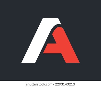 Plantilla de diseño del logotipo del vector A