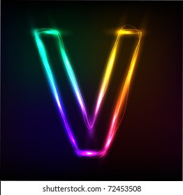 Glowing Blue Letter V Images Stock Photos Vectors Shutterstock