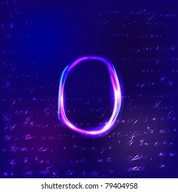 Vector alphabet. neon light.