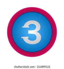 Vector Alphabet, number 3, EPS10