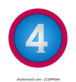 Vector Alphabet, number 4, EPS10