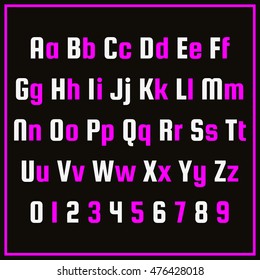 Vector Alphabet and Numbers