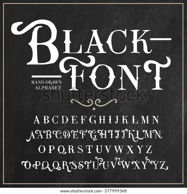 Vector alphabet and numbers set. Handwriting white\
letters and signs in vintage chalk style. Ideal for use as headline\
or sub-head text in you design: logo, t-shirt, poster, label, book\
cover and etc.