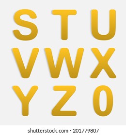 Vector Alphabet Set.