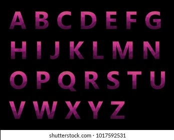 Vector Alphabet Set geometric font