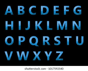 Vector Alphabet Set geometric font