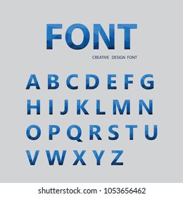 Vector Alphabet Set geometric font