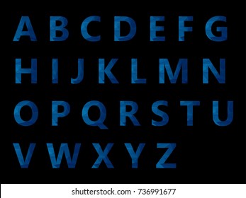 Vector Alphabet Set geometric font