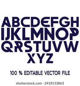 Vector Alphabet Set. Hand drawn triangle alphabet ABS letters - vector.