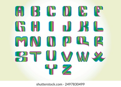Vector alphabet set. Alphabet letter.