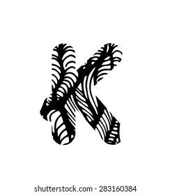 Vector alphabet. Sketchy creative letters collection hand drawn with ink pen for lettering posters, ads, headers, banners and more