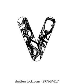 Vector alphabet. Sketchy creative letters collection hand drawn with ink pen for lettering posters, ads, headers, banners and more