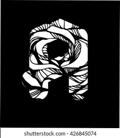 Vector alphabet. Sketchy creative letters collection hand drawn with ink pen for lettering posters, ads, headers, banners and more