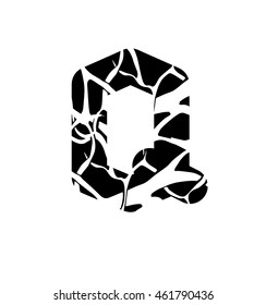 Vector alphabet. Sketchy creative letters collection hand drawn with ink pen for lettering posters, ads, headers, banners and more