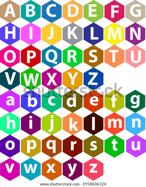 Vector Alphabet Small Capital Letters Set Stock Vector (Royalty Free ...