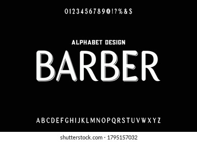 vector alphabet, typography vector, black background, vintage font, letters and numbers