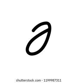 Vector Alphabet Typography Handwritten Font Black Stock Vector (Royalty ...