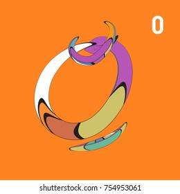 Vector Alphabet Typography Logo and Icon with Cartoon Curvy Style