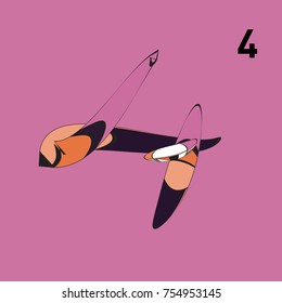 Vector Alphabet Typography Logo and Icon with Cartoon Curvy Style