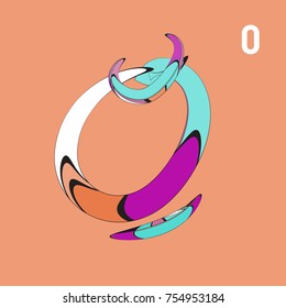 Vector Alphabet Typography Logo and Icon with Cartoon Curvy Style