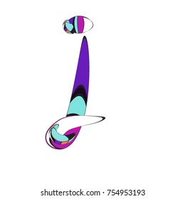 Vector Alphabet Typography Logo and Icon with Cartoon Curvy Style