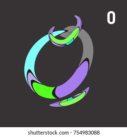Vector Alphabet Typography Logo letter with Cartoon Curvy Style