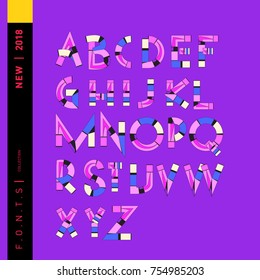 Vector Alphabet Typography Logo letter  with Cartoon Curvy Style