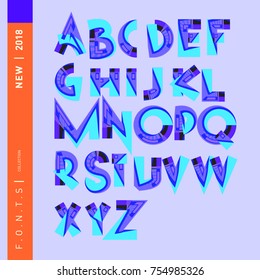 Vector Alphabet Typography Logo letter  with Cartoon Curvy Style