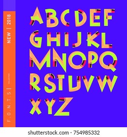 Vector Alphabet Typography Logo letter  with Cartoon Curvy Style