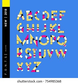 Vector Alphabet Typography Logo letter  with Cartoon Curvy Style