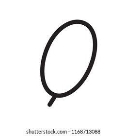 Vector alphabet, typography,.Handwritten font, black on white. q letter