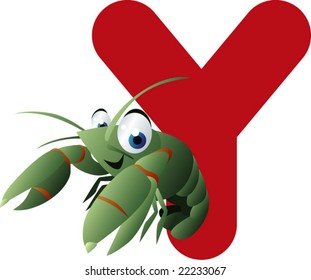 vector alphabet: Y is for yabbies