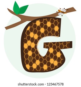 vector alphabetical of honeycomb G