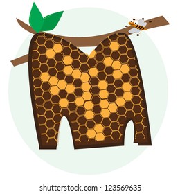 vector alphabetical of honeycomb M