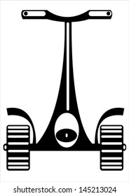vector alternative vehicle front on white background