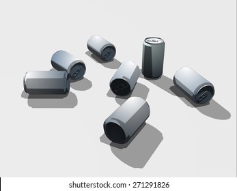 vector aluminum can
