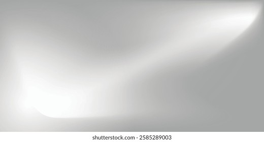 Vector aluminum grey sheet with reflection. Platinum and titanium modern grey background