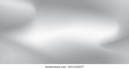 Vector aluminum grey sheet with reflection. Platinum and titanium abstract cold art modern arts gradient