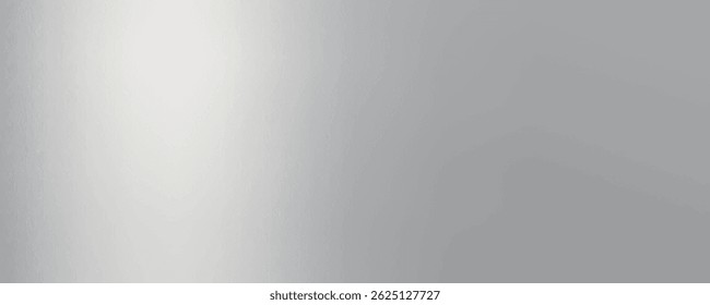Vector aluminum grey sheet with reflection. Platinum and titanium abstract cold art