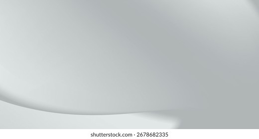 Folha cinza de alumínio vetorial com reflexão. Arte fria abstrata de platina e titânio