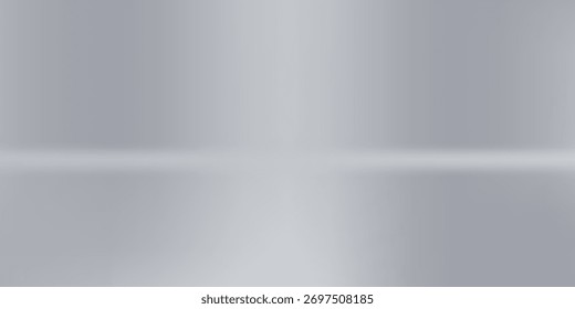 Vector aluminum grey sheet with reflection. Platinum and titanium abstract cold illustration
