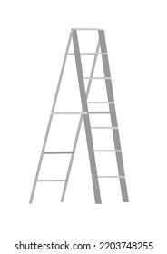 vector aluminum ladder used for making pictures about construction climbing to heights