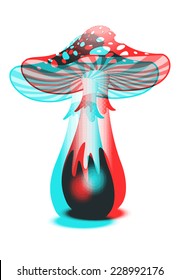 Vector Amanita Background.