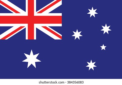 Vector of amazing Australian flag.