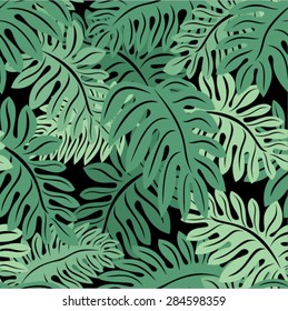 vector amazon jungle seamless pattern