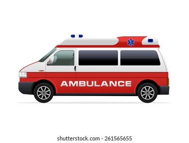 Vector Ambulance Car Stock Vector (Royalty Free) 261565682 | Shutterstock